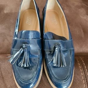 Franco Sarto Loafers, Size 9.5, Navy Blue